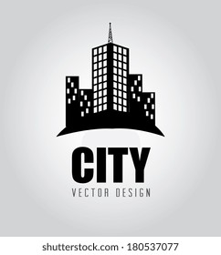 city design over gray background vector illustration