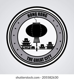 City design over gray background, vector illustration