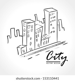 city design over white background vector illustration
