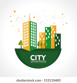city design over white background vector illustration 