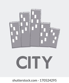 city design over  white background vector illustration 