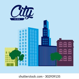 City digital design, vector illustration eps 10