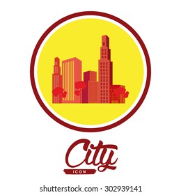 City digital design, vector illustration eps 10