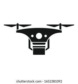 City drone delivery icon. Simple illustration of city drone delivery vector icon for web design isolated on white background