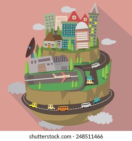 city and earth