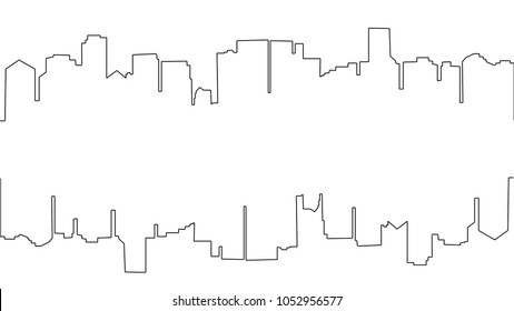 city ecg on white background