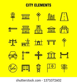 City Elements Line Icons Set For Infographics, Mobile UX/UI Kit And Print Design. Include: Mute Speaker, Sound, Mute, Speaker, Speaker, Sound, Media, Eps 10 - Vector
