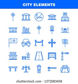 City Elements Line Icons Set For Infographics, Mobile UX/UI Kit And Print Design. Include: Mute Speaker, Sound, Mute, Speaker, Speaker, Sound, Media, Eps 10 - Vector