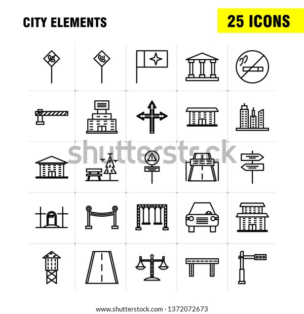 City Elements Line Icons\
Set For Infographics, Mobile UX/UI Kit And Print Design. Include:\
Mute Speaker, Sound, Mute, Speaker, Speaker, Sound, Media, Eps 10 -\
Vector