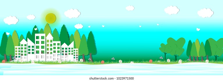 City Environmentally friendly and green eco city