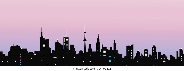 City at Evening
