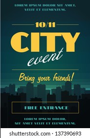 City event poster