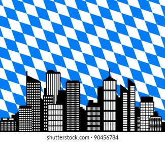 City and flag of Bavaria