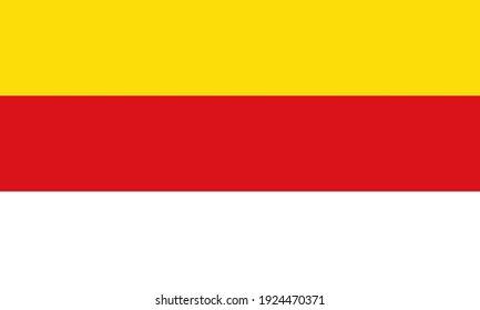 City flag of Munster vector illustration, town in North Rhine-Westphalia, Germany.