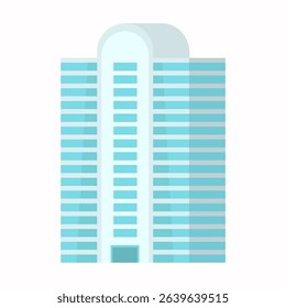 City flat view with office structure business downtown urban skyline travel concept graphic isolated background tower home architecture commercial real estate landscape property

