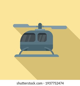 City fly unmanned taxi icon. Flat illustration of City fly unmanned taxi vector icon for web design