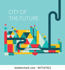 City of the future. Modern transport