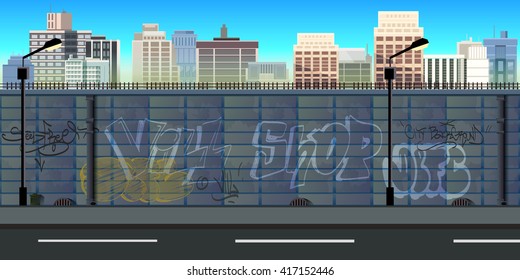 city game background 