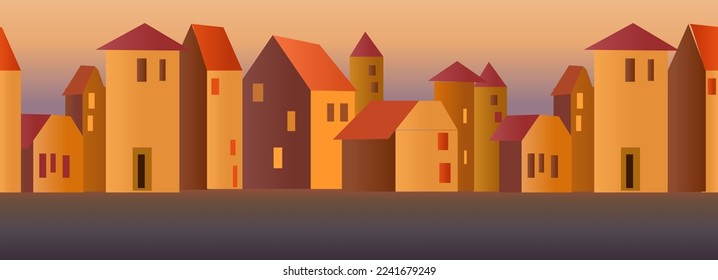 City Game Background Vector and Illustration