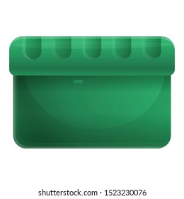 City garbage container icon. Cartoon of city garbage container vector icon for web design isolated on white background