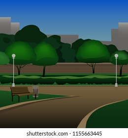 city garden background
