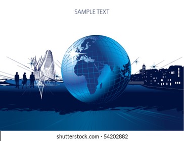 city and globe