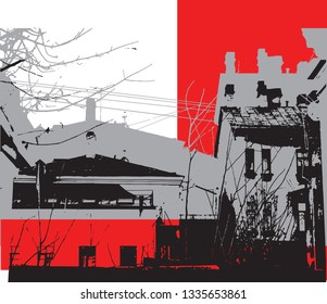 city graphics, collage