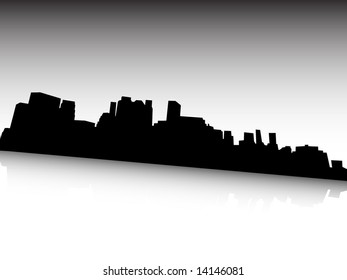 City gray vector