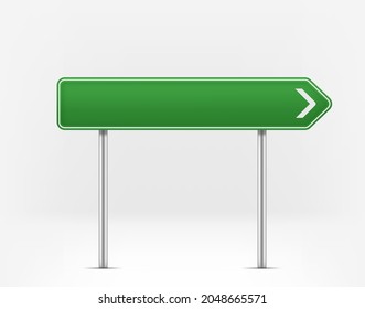 City green ponter board isolated on white background
