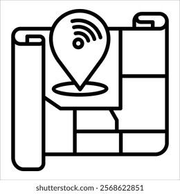 City Grid Icon Element For Design