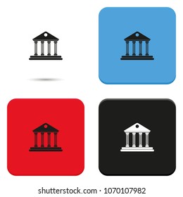 City hall flat vector icon.