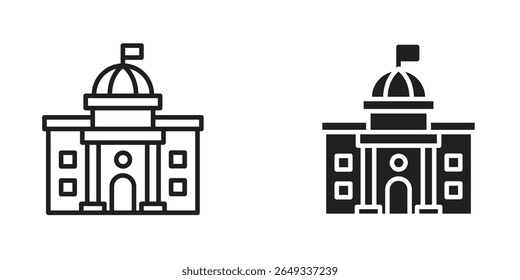 City hall icon Design Illustrations. editable web icons