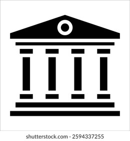 City Hall Icon Element For Design