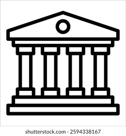 City Hall Icon Element For Design