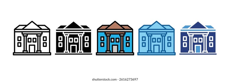 City Hall Icon Element For Design