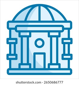 City Hall Icon Element For Design