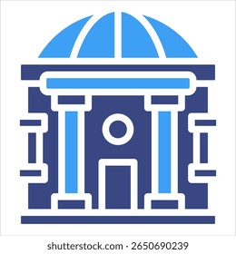 City Hall Icon Element For Design