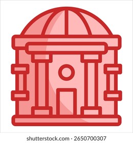 City Hall Icon Element For Design