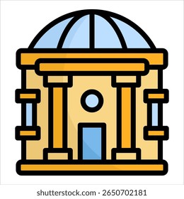 City Hall Icon Element For Design
