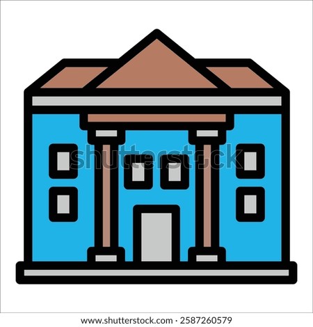 City Hall Icon Element For Design