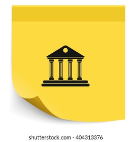 City Hall Icon Vector. 