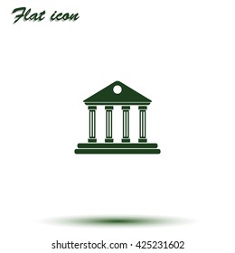 City Hall Icon Vector. 