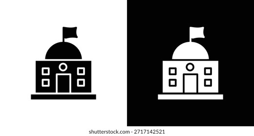 Rathaus-Symbol, Vektordesign-Element, Vektor eps 10