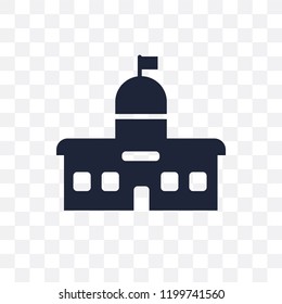 City hall transparent icon. City hall symbol design from Architecture collection. Simple element vector illustration on transparent background.