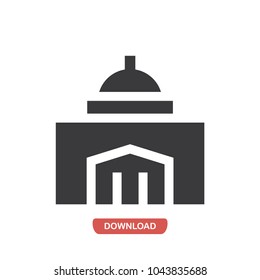 City hall vector icon 