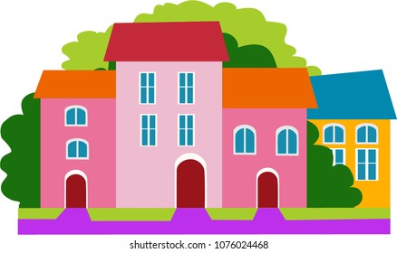 
city, house, building