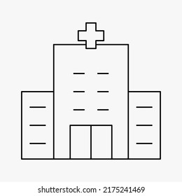 A CITY. CITY ICON DESIGN. OUTLINE. BLACK