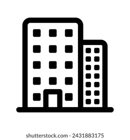 City icon. flat illustration of vector icon