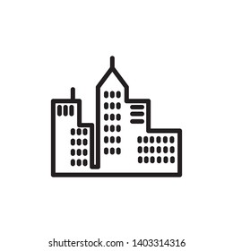 city icon, illustration vector template