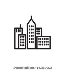 city icon, illustration vector template
